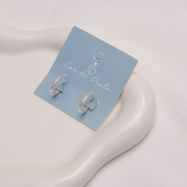 Argola Click 1 Fileira Crav Cristal G