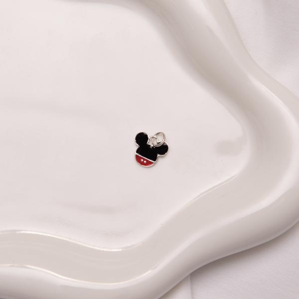 Pingente Mickey Esmaltado Preto