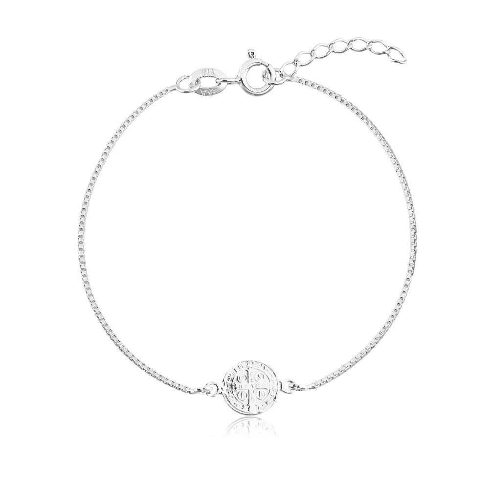 Pulseira Veneziana Medalha São Bento