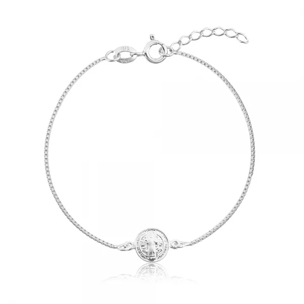 Pulseira Veneziana Medalha São Bento
