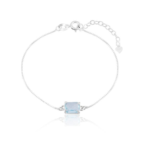 Pulseira Retangular Acqua Marine