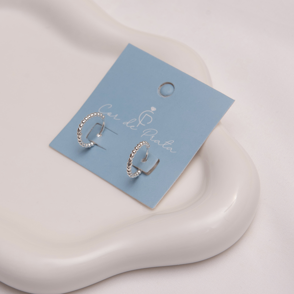 Argola Click Mini Bolinhas Lisas G