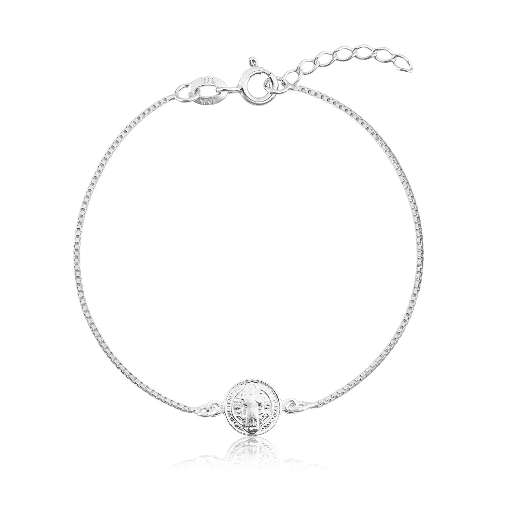 Pulseira Veneziana Medalha São Bento
