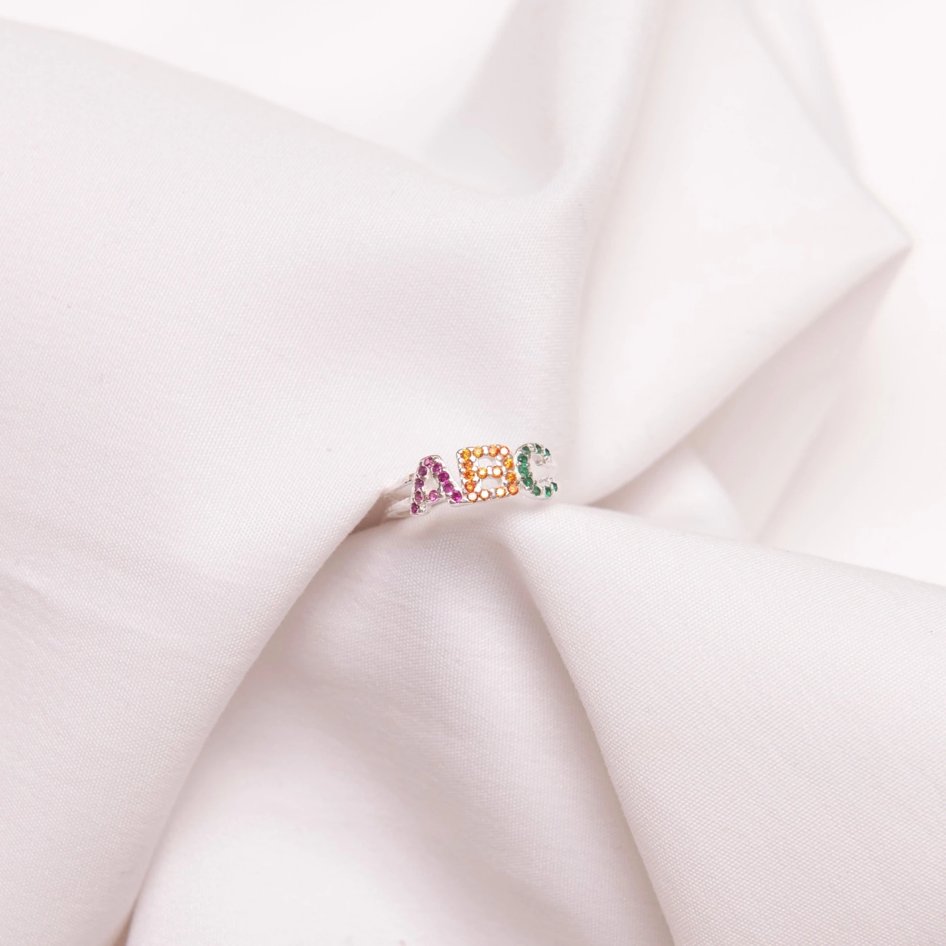 Anel ABC Letras Crav Colors